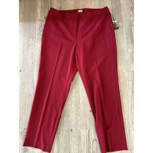 Caslon Size 18W Dress Pants Red Stretch Comfort Slacks Workwear NWT Nordstrom